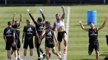 18/07/19 ENTRENAMIENTO REAL MADRID PRETEMPORADA GIRA MONTREAL
SERGIO RAMOS ASENSIO CARVAJAL GRUPO