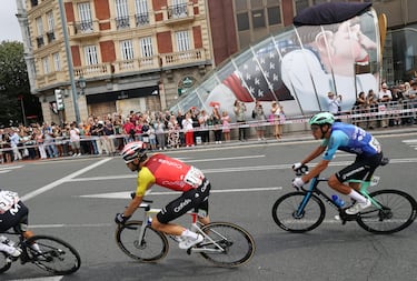 Jesús Herrada durante la etapa de hoy. 