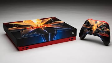 Capitana Marvel llega a los cines con una Xbox One X personalizada