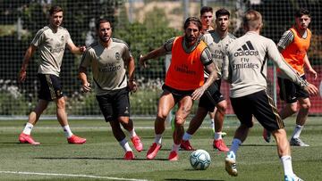 Entrenamiento del Real Madrid.