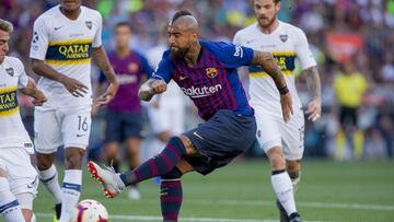 Así jugó Arturo Vidal en su estreno como titular en Barcelona