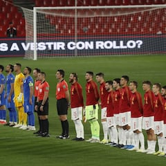 El empate de España y Grecia en imágenes