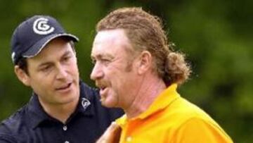 <b>SUPERIOR.</b> Jiménez no pudo superar al jugador inglés David Howell