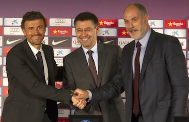 El 21 de mayo de 2014 fue presentado como entrenador del Fútbol Club Barcelona.