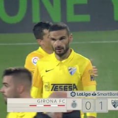 Resumen y gol del Girona vs. Málaga de LaLiga SmartBank
