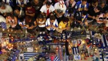 La afición blanquiazul sigue volcada con el recuerdo a Dani Jarque