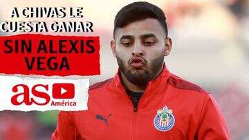 A Chivas le cuesta ganar cada que Alexis Vega no juega