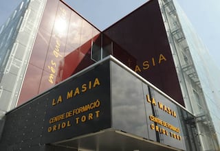 Un muro de la Ciutat Esportiva del Barça se viene abajo