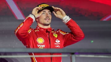 Charles Leclerc estrena auto de Ferrari