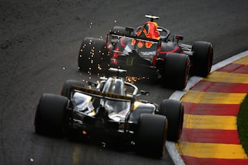 Max Verstappen y Nico Hulkenberg.