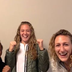 Celia Jiménez motiva a su equipo, el Reign FC, en la lucha por el play-off