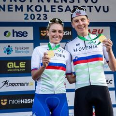 Urska Zigart y su novio Tadej Pogacar mandan en Eslovenia