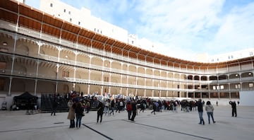 Panorámica del interior del frontón. 