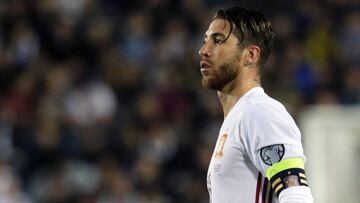 Sergio Ramos, en el Israel-Espa&ntilde;a.