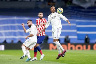 Dani Carvajal, Carrasco y Militao.