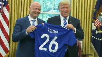 Infantino a Donald Trump: "Ya eres parte de la FIFA"