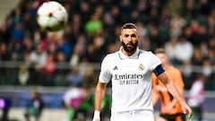 Karim Benzema, jugador del Real Madrid, durante un partido de Champions League ante el Shakhtar Donestk.