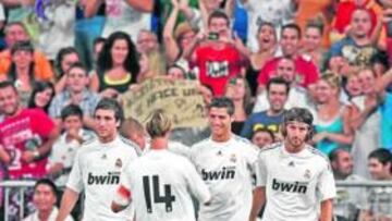 <b>CRACKS Y CANTERA. </b>Cristiano y Granero fueron los más destacados en el 4-2 a la Liga de Quito.