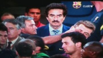17-08-2011. Partido de vuelta de la Supercopa de Espa?a. El Barcelona gan¨® 3-2 en Nou Camp, tras el empate a dos de la ida los catalanes sumaron un nuevo trofeo a sus vitrinas. La pol¨¦mica estuvo tras los incidentes entre Jos¨¦ Mourinho y Tito Vilanova.