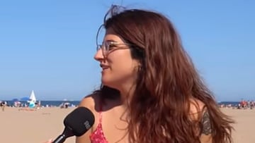 Le preguntan a una turista por el ligoteo en Espa?a y su risa cuando habla sobre los espa?oles lo dice todo