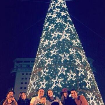 Keylor Navas, arquero merengue, y su familia de vacaciones.