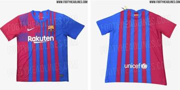 Filtración de la camiseta del Barcelona para la temporada 21/22