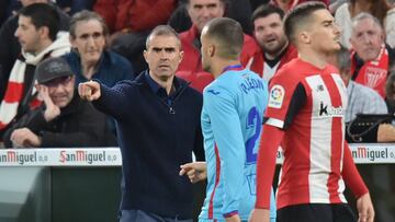 Garitano ante C&oacute;rdoba y Pedro Le&oacute;n. 