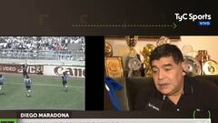 Maradona, aparentemente 'tocado', insulta a Alves entre tartamudeos