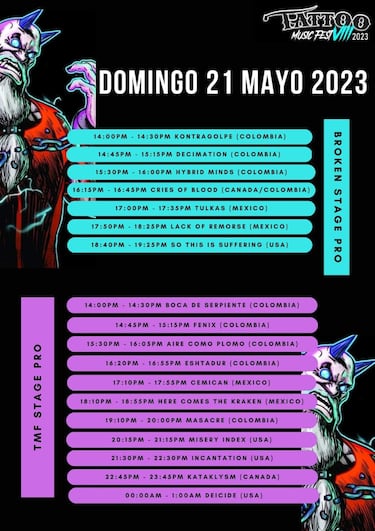 Tattoo Music Fest 2023: cartel por días, aforos y cómo comprar boletos