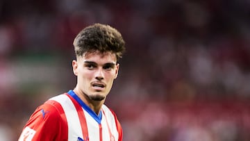 Miguel Gutiérrez durante un partido con el Girona.