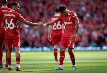 Luis Díaz pierde uno de sus mejores socios: Así fue la conexión con Alexander-Arnold