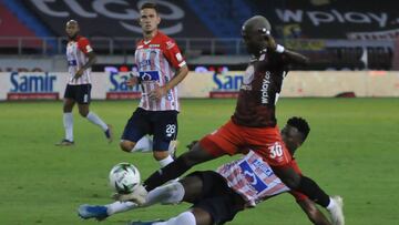 Partido de la Liga BetPlay entre Junior y América de Cali