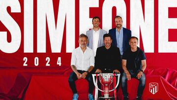 Oficial: el Atl¨¦tico anuncia la renovaci¨®n de Simeone hasta 2024