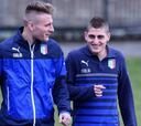Verrati e Immobile, titulares con Italia ante Macedonia