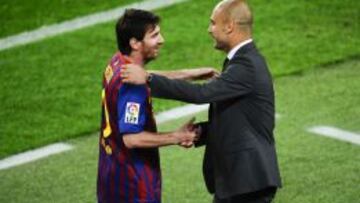 Messi y Guardiola, en imagen de archivo.