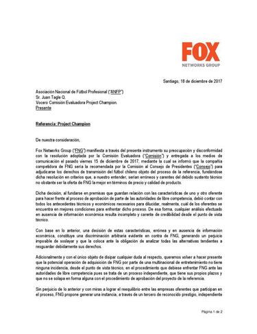 El desesperado lobby de Fox para no perder el CDF