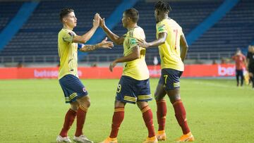 Colombia gana 3-0 a Venezuela