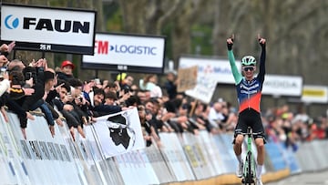 Paul Seixas durante la Faun Ardèche Classic.