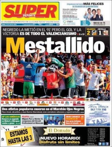 Portadas de la prensa mundial