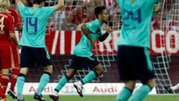 <b>MATADOR. </b>Thiago marcó los dos goles del Barcelona  ante el Bayern de Múnich. Lleva tres en tres partidos de pretemporada.