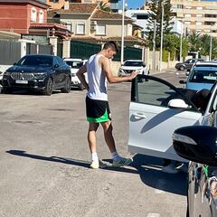 Fede Fernández abandona el entrenamiento con una sobrecarga en los gemelos