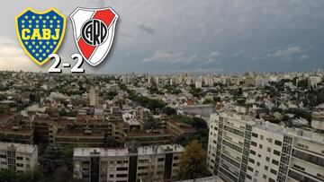 Pone los pelos de punta: así se escuchó en las calles de Buenos Aires los goles del Boca-River