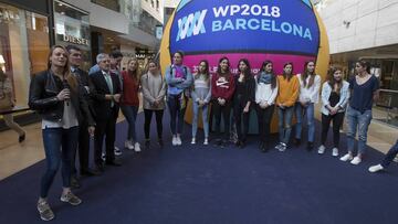 Las jugadoras de waterpolo. 