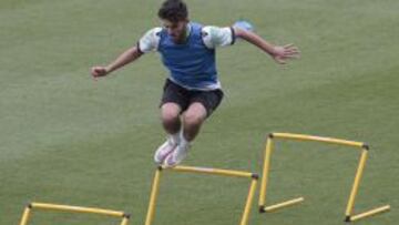 Ceballos, en un entrenamiento.