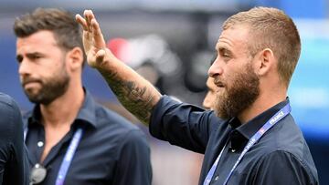 De Rossi realiza parte del entrenamiento y podría jugar