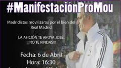 Mou: 'No' a la manifestación