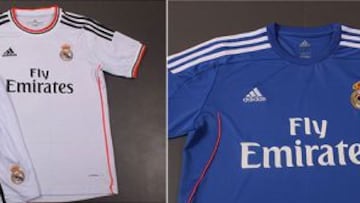 Las camisetas del Madrid 2013-14: blanco, azul y naranja