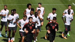 Robert Lewandowski se entrena con el Bayern