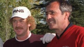 Miguel Angel Jiménez y Severiano en una foto de 2002.