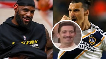 El gesto que tuvo Ibrahimovic con Lebron James al llegar a Los Ángeles: en la TV americana no dan crédito